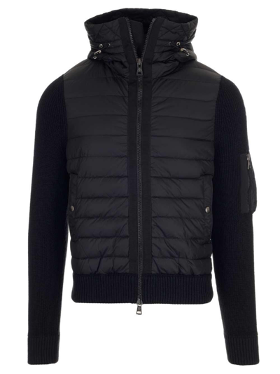 Moncler Padded-front Hooded Jacket In Black | ModeSens