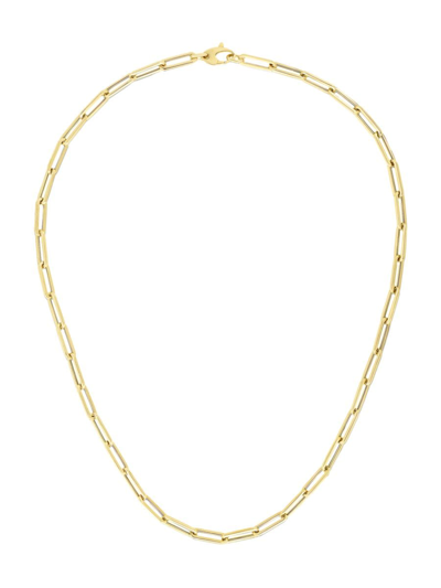 Shop Saks Fifth Avenue Women's 14k Yellow Gold Paper Clip Chain Necklace