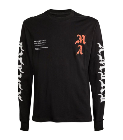 Shop Amiri X Wes Lang Motif T-shirt In Black