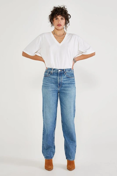 Shop Etica Tyler Vintage Straight Jeans In Blue