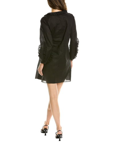Shop Rebecca Taylor Voile Wrap Dress In Black