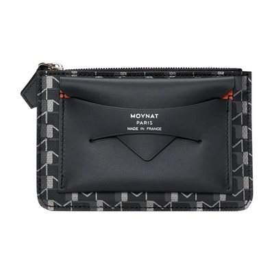 Moynat Zipped Wallet In Carbon Silver ModeSens