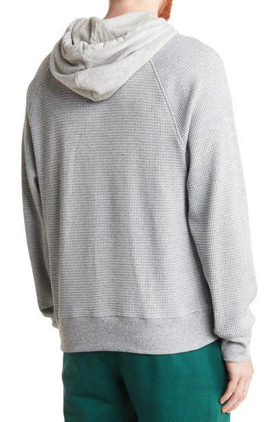 Champion Brushed Waffle Knit Hoodie In Oxford Gray | ModeSens