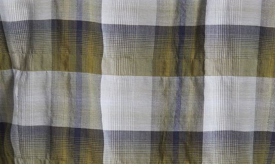 John Varvatos Ross Slim Fit Plaid Button-up Sport Shirt In Bottle Green