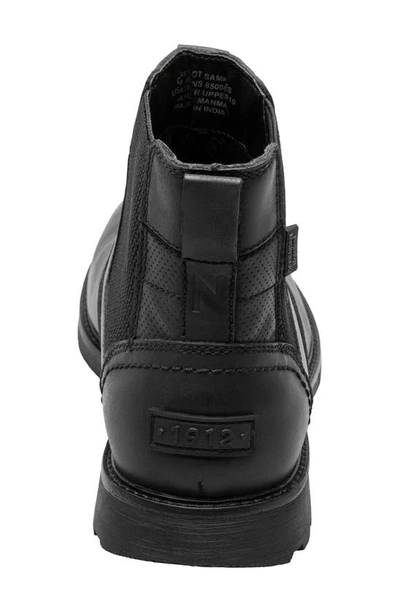 Nunn Bush 1912 Pt Chelsea Mens Mixed Media Leather Chelsea Boots In Black