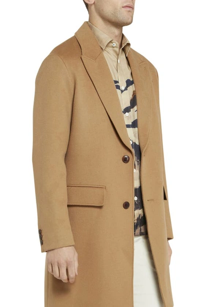 Ted Baker Raydon Single Breasted Wool Coat In Camel | ModeSens