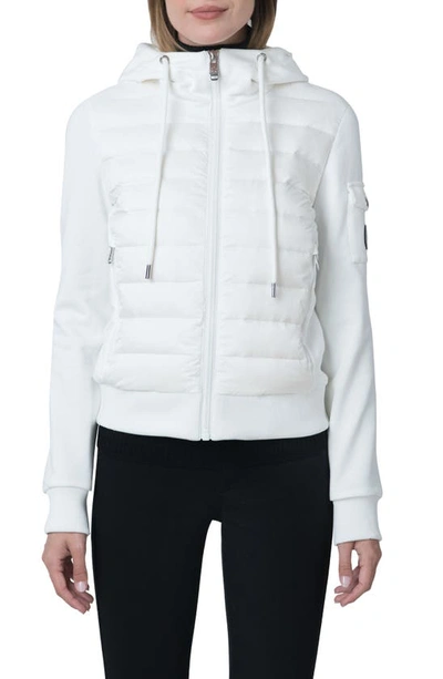 The Recycled Planet Company Luna Recycled Nylon Down Puffer Jacket In White