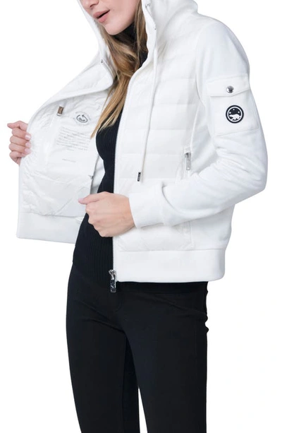 The Recycled Planet Company Luna Recycled Nylon Down Puffer Jacket In White