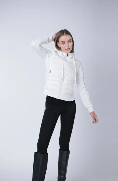 The Recycled Planet Company Luna Recycled Nylon Down Puffer Jacket In White
