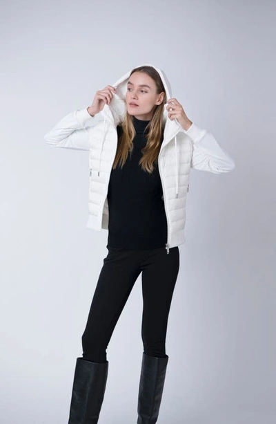 The Recycled Planet Company Luna Recycled Nylon Down Puffer Jacket In White