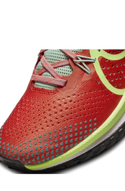 Shop Nike React Pegasus Trail 4 Running Shoe In Orange/ Green/ Bicoastal