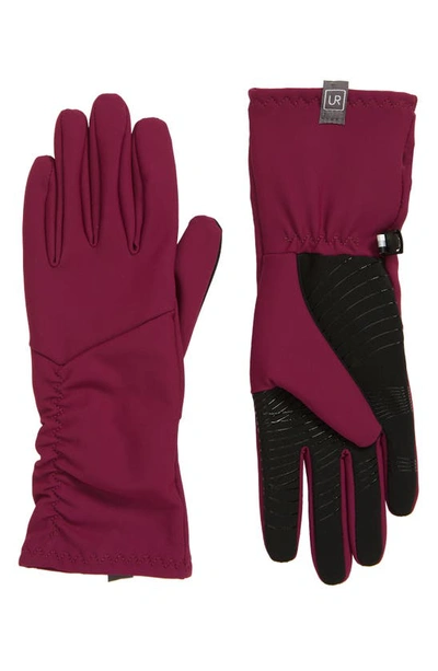 Shop Ur Stretch Tech Gloves In Plum