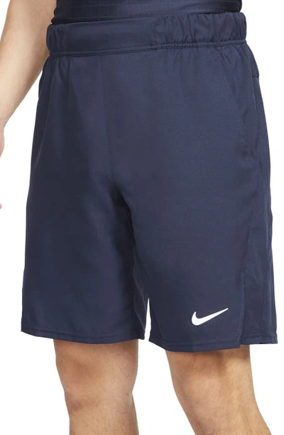 Shop Nike Court Dri-fit Victory Athletic Shorts In Obsidian/ White