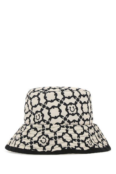 Shop Ferragamo Salvatore  Gancini Pattern Contrasting Trim Bucket Hat In Multi