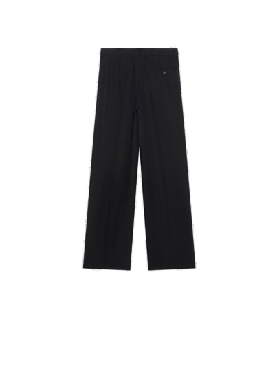 Shop Balenciaga Straight Leg Tailored Trousers In Black