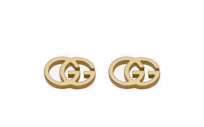 Shop Gucci Gg Stud Earrings In Gold