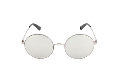Shop Max & Co Max&co. Round Frame Sunglasses In Silver