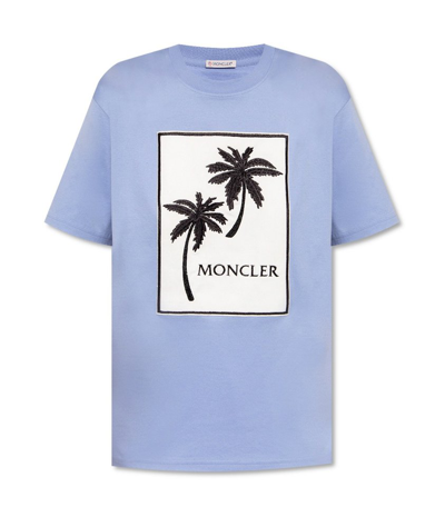 Shop Moncler Palm In Blue
