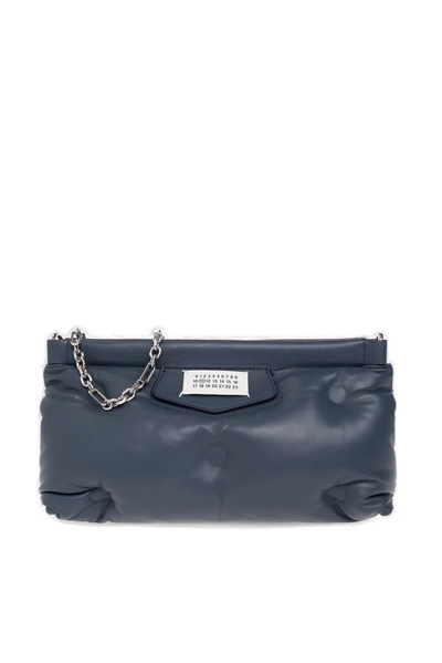 Shop Maison Margiela Glam Slam Clutch Bag In Blue