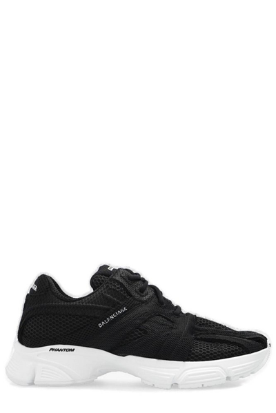 Shop Balenciaga Phantom Meshed Sneakers In Black
