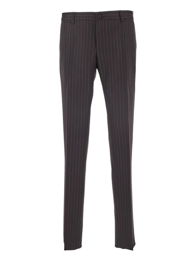 Shop Dolce & Gabbana Pinstripe Straight Pants In Multi