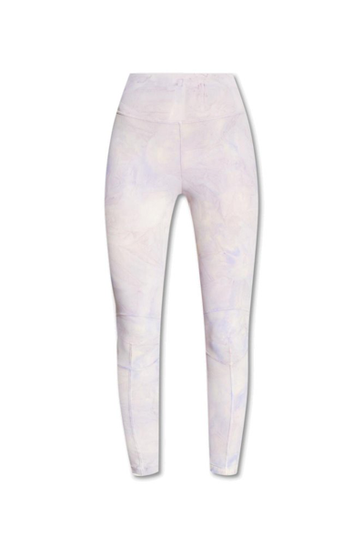 Shop Moncler Grenoble Abstract Patterned Skinny Cut Leggings In Multi
