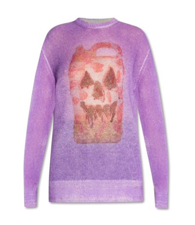 Shop Givenchy X Josh Smith Graphic In Purple