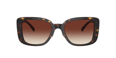 Shop Coach Woman Sunglass Hc8352 Cd472 In Dark Brown Gradient