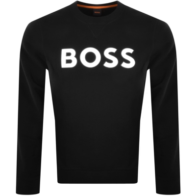 Shop Boss Casual Boss Welogocrewx Sweatshirt Black