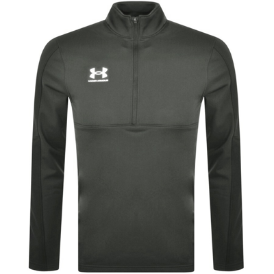 Shop Under Armour Challenger Half Zip Sweatshirt Green