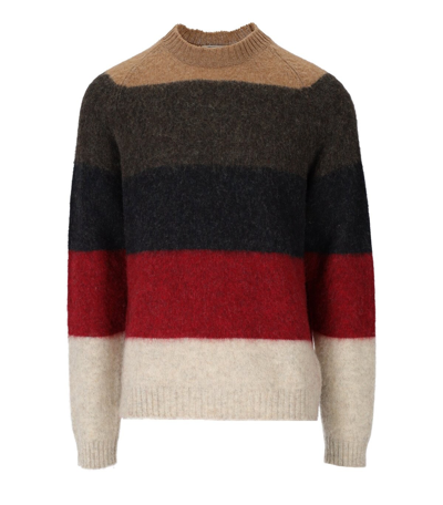 Shop Woolrich Multicolor Striped Crewneck Sweater