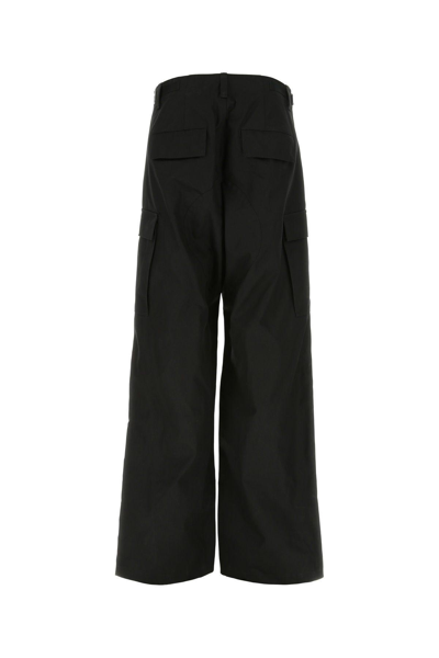 Shop Balenciaga Black Cotton Cargo Pant