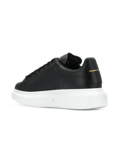 Shop Alexander Mcqueen Leather Upper And Ru In Black