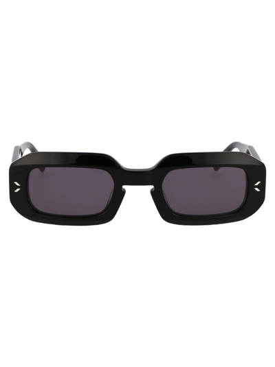 Shop Mcq By Alexander Mcqueen Mq0361s Sunglasses In 001 Black Black Smoke