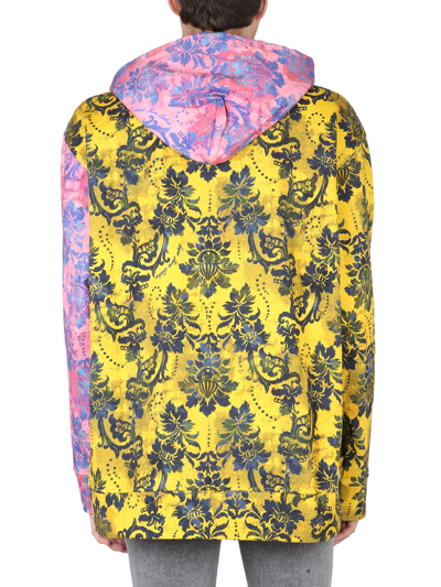 Shop Versace Jeans Couture Sweatshirt With Tapestly Print In Multicolor
