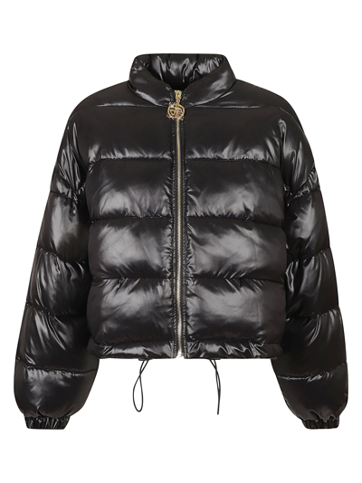 Patou Short Puffer Jacket In Black