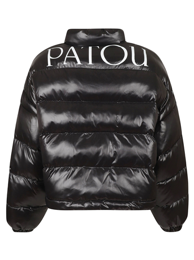 Shop Patou Short Puffer Jacket In Black