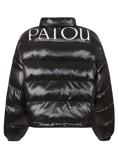 Patou Short Puffer Jacket In Black