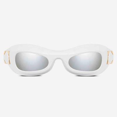 Shop Dior Sunglasses In Bianco/silver