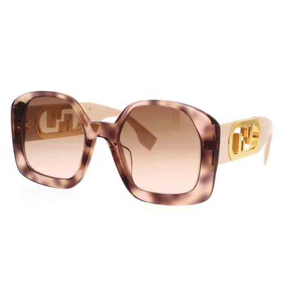 Shop Fendi Sunglasses In Rosa/marrone