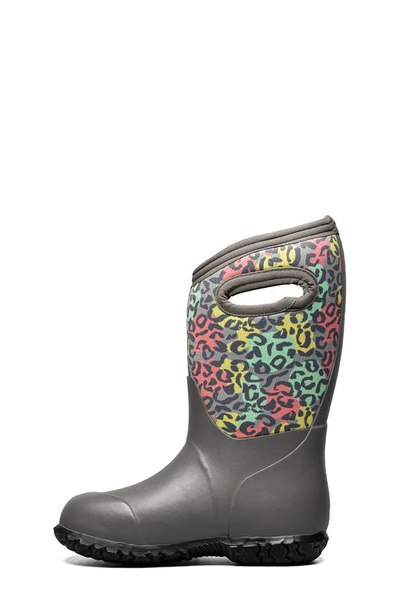 Shop Bogs Kids' Patterned Rain Boot In Gray Multi