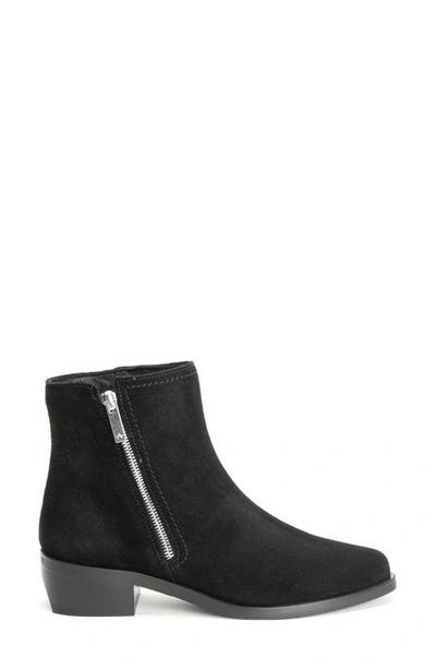 Aquatalia Water Resistant Geanna Block Heel Bootie In Black Black