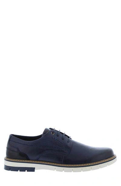 Shop English Laundry Bruce Leather Derby In Navy
