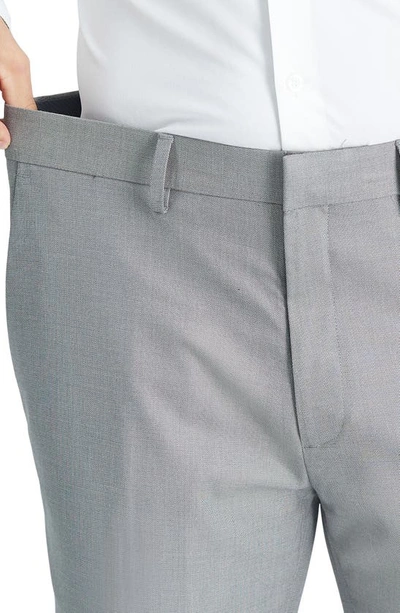 Kenneth Cole Reaction Slim Fit Premium Stretch Pants In Light Grey