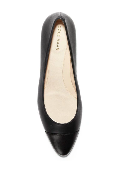 Cole Haan The Go-to Block Heel Pump In Black Suede