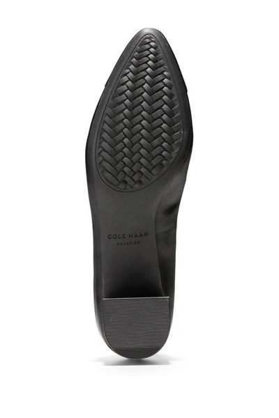 Cole Haan The Go-to Block Heel Pump In Black Suede