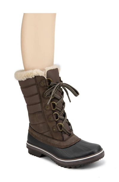 Jambu Siberia Waterproof Faux Fur Lined Boot In Brown