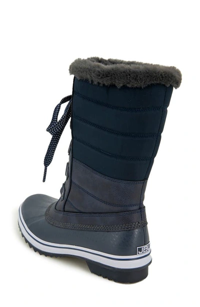 Jambu Siberia Waterproof Faux Fur Lined Boot In Navy