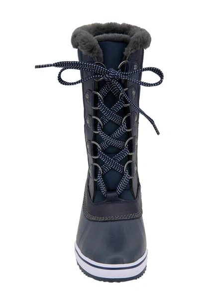Jambu Siberia Waterproof Faux Fur Lined Boot In Navy
