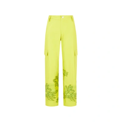 Shop Collina Strada Patterned Cargo Pants In Green